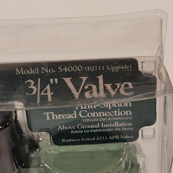 Lawn Genie RJ 3/4" Anti-Siphon Valve with Flow Control - 54000 New, sealed - Picture 6 of 14
